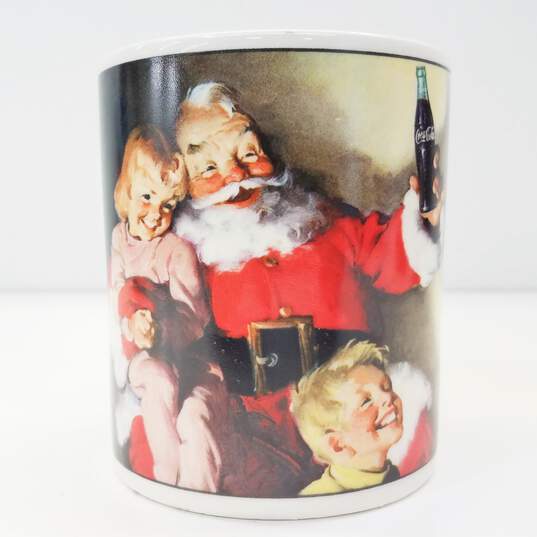 Holiday Portraits Coca-Cola Santa Stoneware Mugs Set 4 by Sakura image number 4