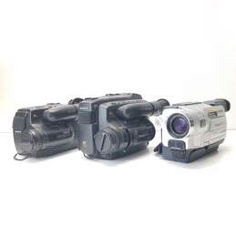 Lot of 3 Sony Handycam Video8 Camcorders FOR PARTS OR REPAIR