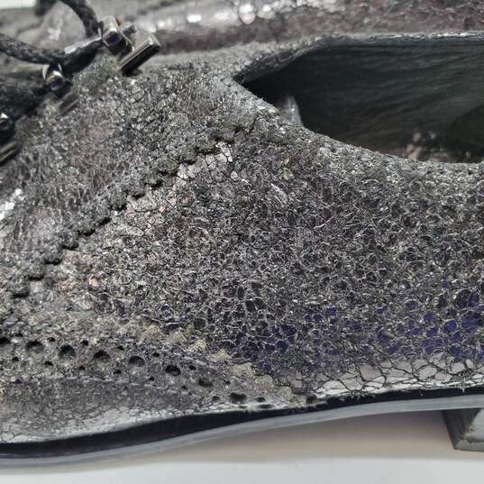 Stuart Weitzman Men's Black Dress Shoes Made in Spain For Repair image number 5