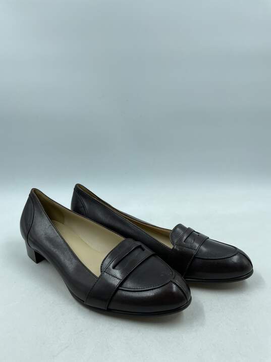 Authentic Gucci Chocolate Loafers W 8C image number 3
