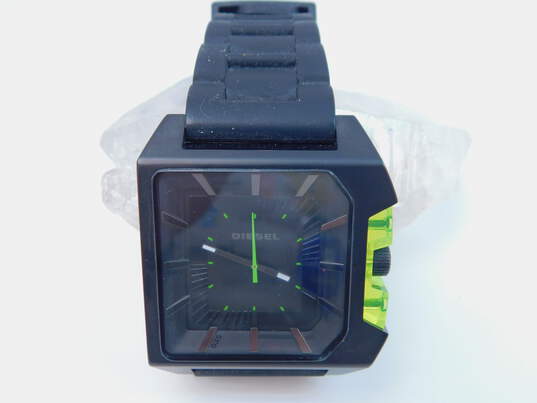 Diesel DZ-1338 Blackout Rubber Band Chunky Men's Watch 100.3g image number 1
