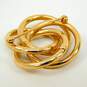 14k Yellow Gold Satin Finish Knot Brooch 6.2g image number 3