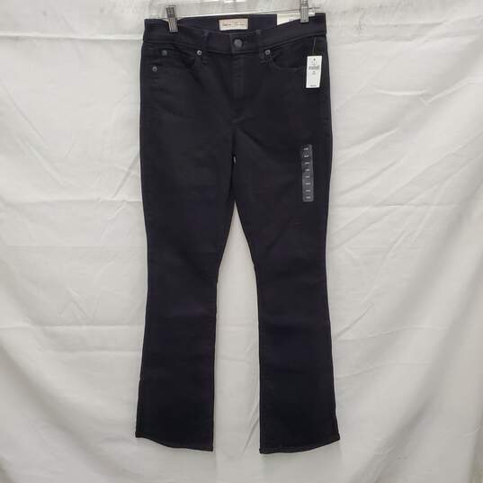 NWT Gap 1969 WM's Black Stretch Baby Boot Mid Rise Cotton Blend Pants Size 28R image number 1