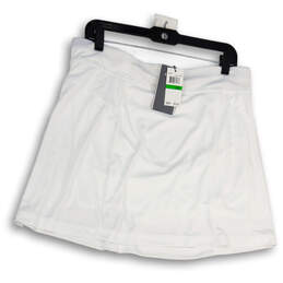 NWT Womens White Stretch Pull-On TrueSculpt Athletic Skirt Size Large
