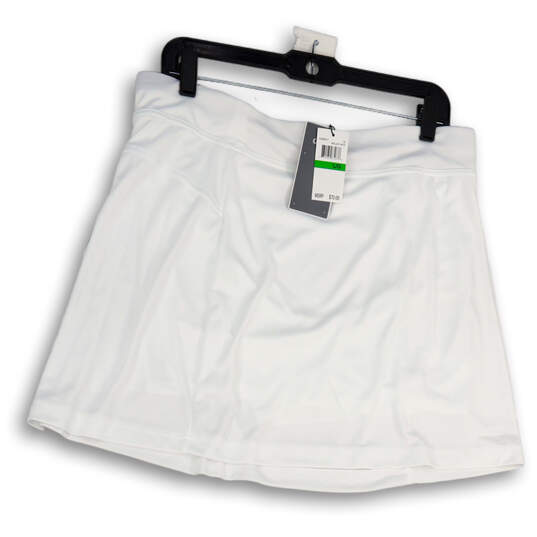 NWT Womens White Stretch Pull-On TrueSculpt Athletic Skirt Size Large image number 1