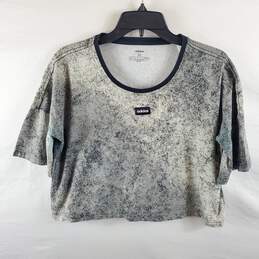 Adidas Women Grey Cropped T Shirt M