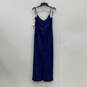 NWT Womens Blue Sequin Spaghetti Strap Sleeveless Bodycon Dress Size Large image number 2