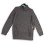NWT Womens Gray Knitted Long Sleeve Turtle Neck Pullover Sweater Size Large image number 1