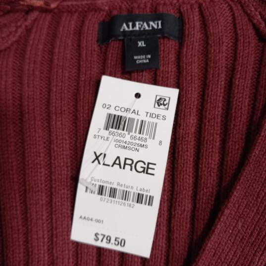 Alfani Women's Coral Tides Crimson Cardigan Size XL NWT image number 5
