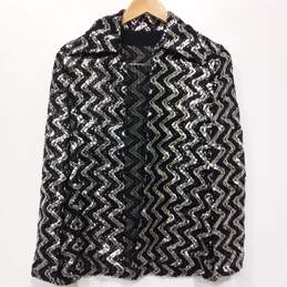 Women's Zigzag Sequin Jacket Size 9-10