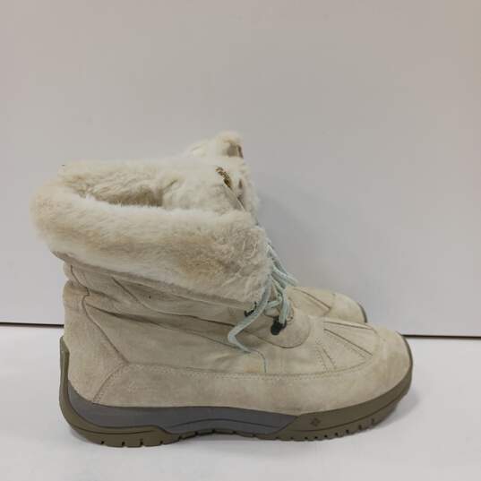 Women's Columbia Lavela Cream Winter Boots Sz 10.5 image number 2