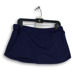 NWT Athleta Womens Blue Flat Front Elastic Waist Pull-On Athletic Skort Size M alternative image