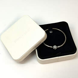 Designer Pandora S925 ALE Sterling Silver Ball Clasp Bangle Bracelet w/ Box
