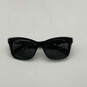 Womens 0S30 Polarized Lens Black Full Rim Cat Eye Sunglasses With Case image number 3