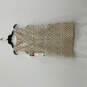 NWT Womens Beige White Geometric Waist Belt Back Zip A-Line Dress Size 6P image number 2