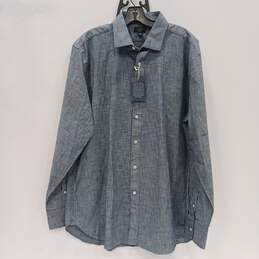 J. Crew Ludlow Slim Indigo Blue Long Sleeve Button Up Shirt Size 17/35 NWT