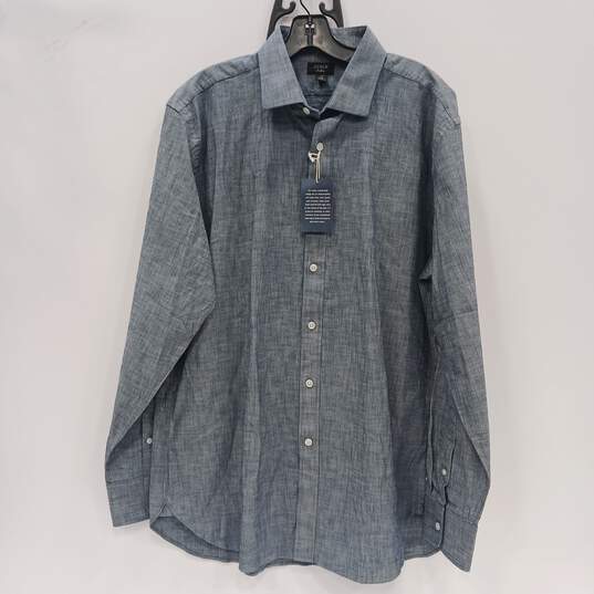 J. Crew Ludlow Slim Indigo Blue Long Sleeve Button Up Shirt Size 17/35 NWT image number 1