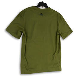 NWT Mens Green Short Sleeve Crew Neck Side Slit Pullover T-Shirt Size M alternative image