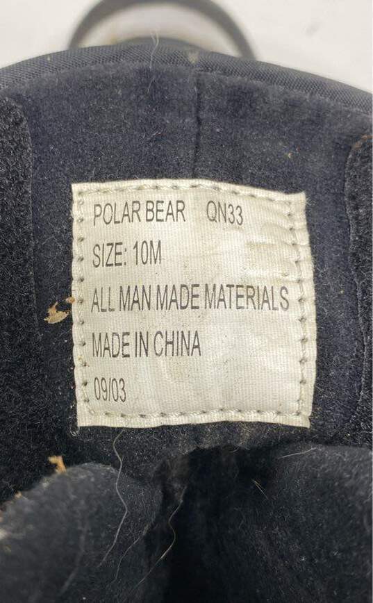 Bass Black Polar Bear Winter Snow Rain Boots Men's Size 10 M image number 7