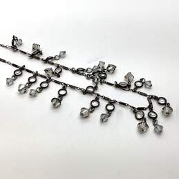 Designer Liz Palacios Gunmetal-Tone Link Chain Station Necklace alternative image