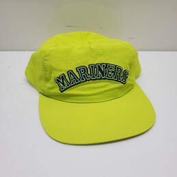 Vintage Seattle Mariners Neon Yellow Nylon Adjustable Snapback Hat
