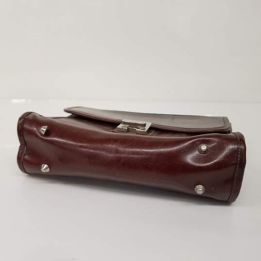 Vintage Brown Leather Briefcase image number 4