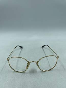 Ray-Ban Gold Round Eyeglasses alternative image
