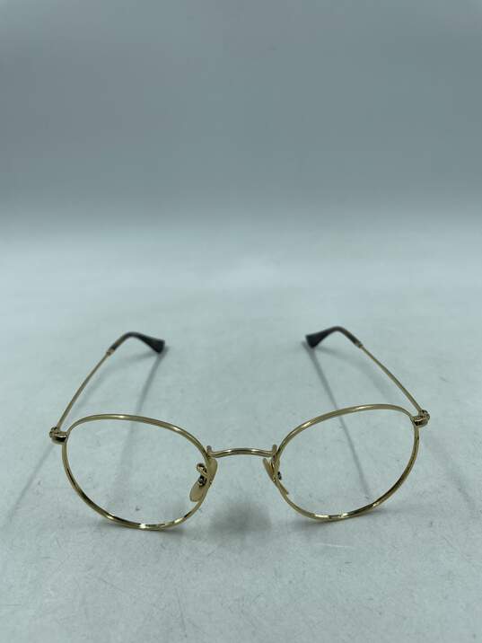 Ray-Ban Gold Round Eyeglasses image number 2