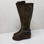 Via Spiga Olive Green Suede Boots Prish Riding Equestrian Size 5.5 image number 3