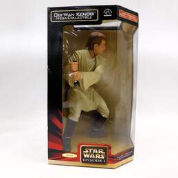 Obi-wan Kenobi STAR WARS Mega-Collectible12" w/light up light saber & COA Sealed alternative image