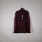 NWT Mens Plaid Mock Neck Quarter Zip Long Sleeve Pullover Sweater Size Large image number 1