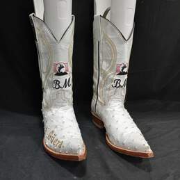El Malcreado Women's White Western Boots Size 7
