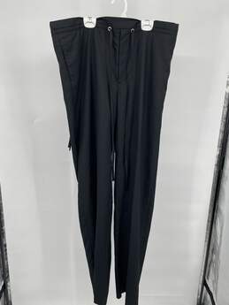 Ato Mens Black Elastic Waist Drawstring Jogger Pants Size L T-0556011-B