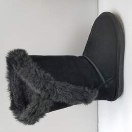 Bearpaw Suede Solid Black Boots US Women's 6