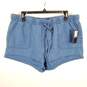 Volcom Women Blue Denim Strut Shorts L NWT image number 1