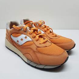 Saucony Shadow 6000 Running Shoes Orange/White Unisex Size 8.5M/10W