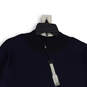 NWT Womens Blue Long Sleeve Mock Neck Pullover Blouse Top Size Medium image number 3
