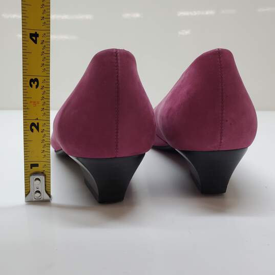 Ecco Pump Purple Suede Heels Size 5 image number 4