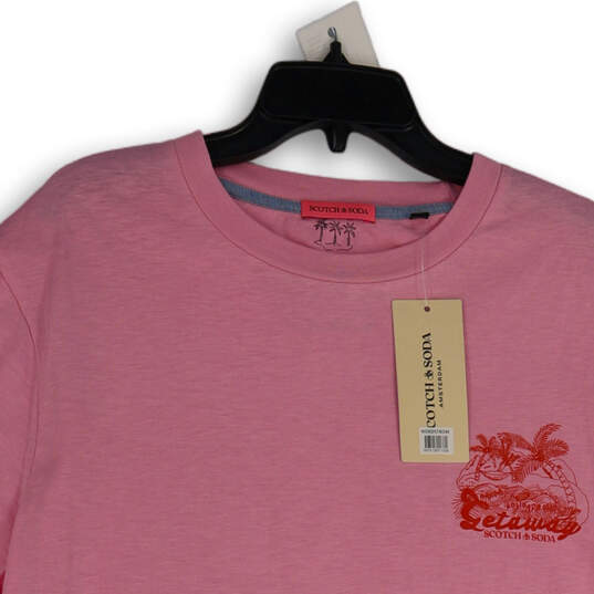 NWT Mens Pink Holiday Getaway Short Sleeve Graphic Pullover T Shirt Sz XXL image number 3