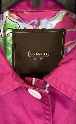 Coach Pink Coat - Size Large alternative image