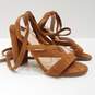 Tony Bianco Kappa Tan Suede Lace Up Sandals Womens 6.5 image number 3