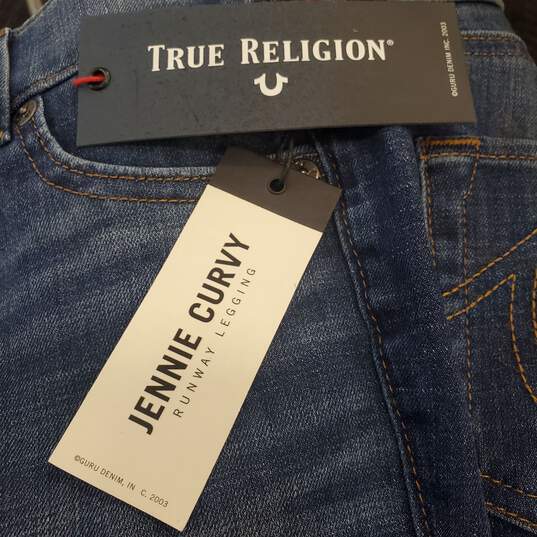 True Religion Women Blue Jeggings XXS NWT image number 6