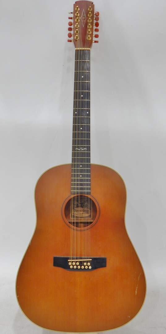VNTG Alvarez Brand 5037 Model Wooden 12-String Acoustic Guitar image number 1