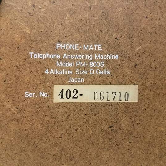 Vintage Telephone Answering Machine System Phone Mate PM-800S image number 6