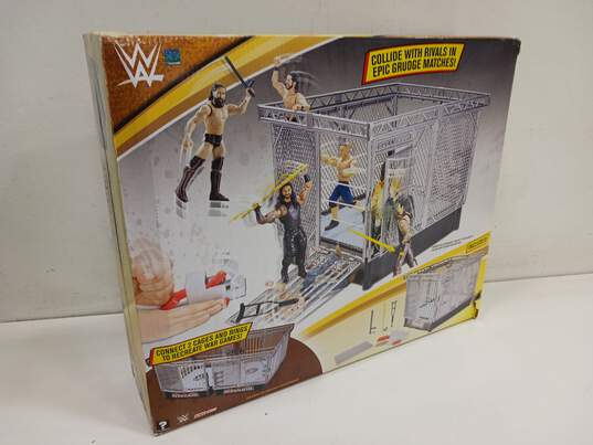 Mattel WWE Wrekkin' Collision Cage Playset image number 1