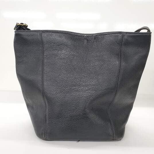 Vintage Coach Sonoma Black Brown Leather Bucket Shoulder Bag image number 3