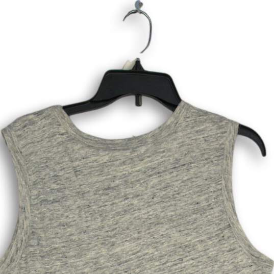 NWT Womens Gray Round Neck Sleeveless Pullover Tank Top Size Large image number 4