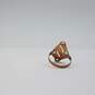 10k Gold Elongated Cut Out Chiseled Sz 7.5 Ring 1.5g image number 3