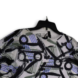 NWT Womens Multicolor Abstract Print 3/4 Sleeve Pullover Blouse Top Size S alternative image
