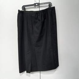 Vintage Pendleton Black Wool Skirt Size 20W alternative image